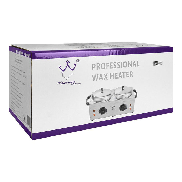 Konsung Beauty Professionel Stainless Steel Double Wax Heater, 100W