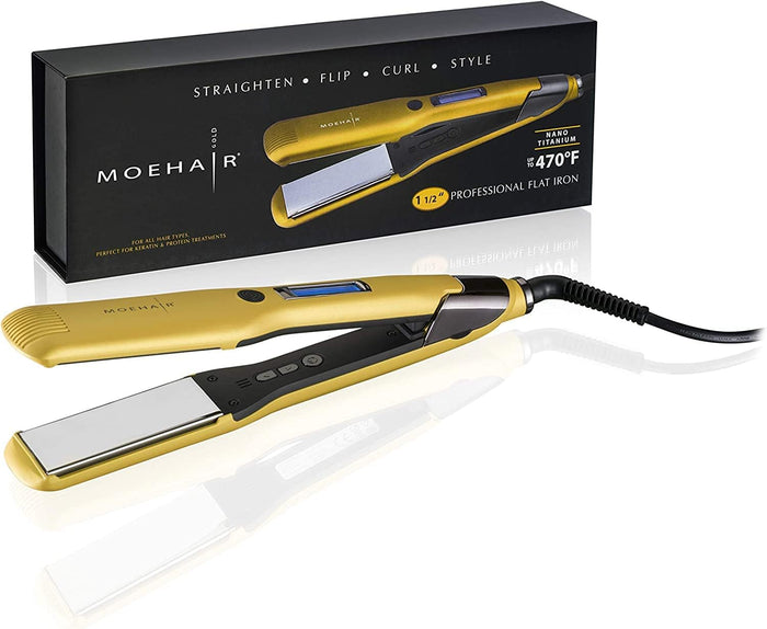 MOEHAIR Professional Titanium Ionic Flat Iron Hair Straightener