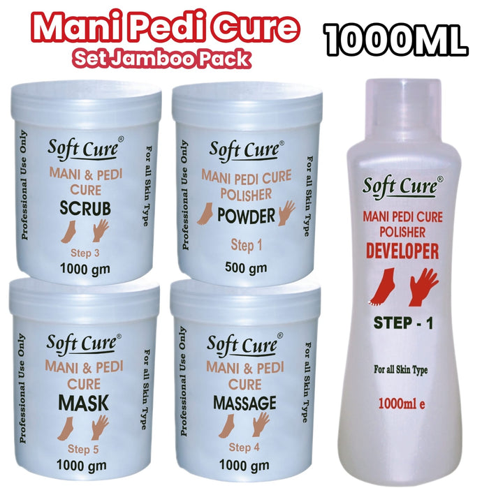 Mani Pedi Cure Set Jumbo Pack 1000ML