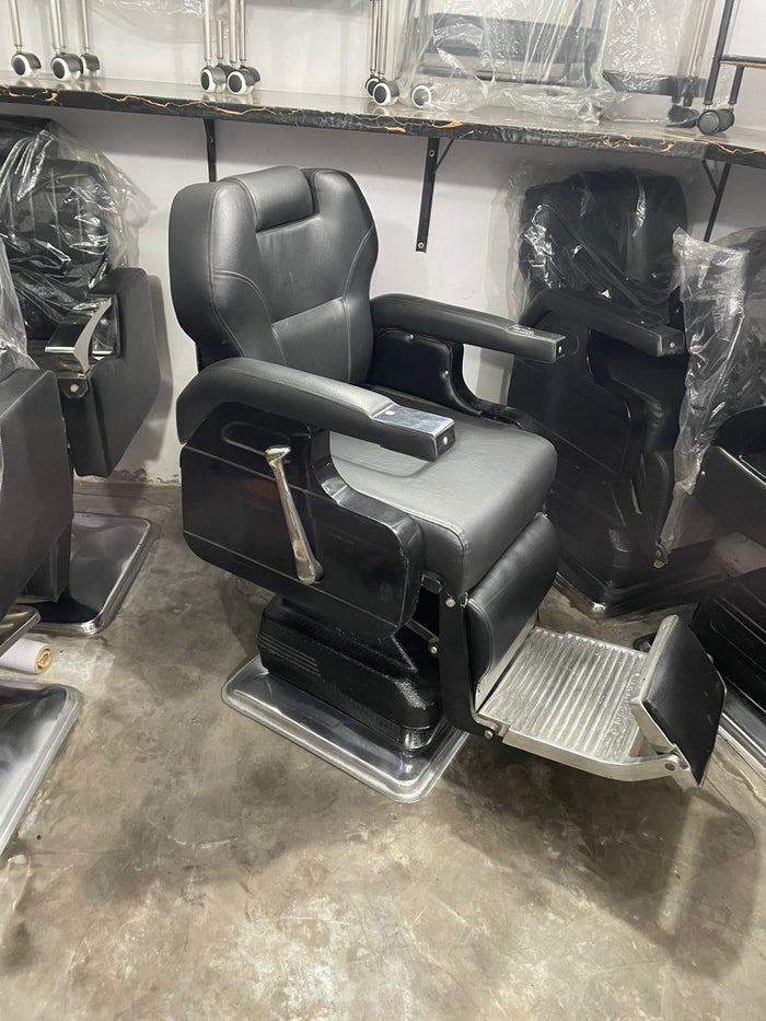 Titan Pro-Series Heavy-Duty Reclining Barber Chair ,Professional Salon Furniture