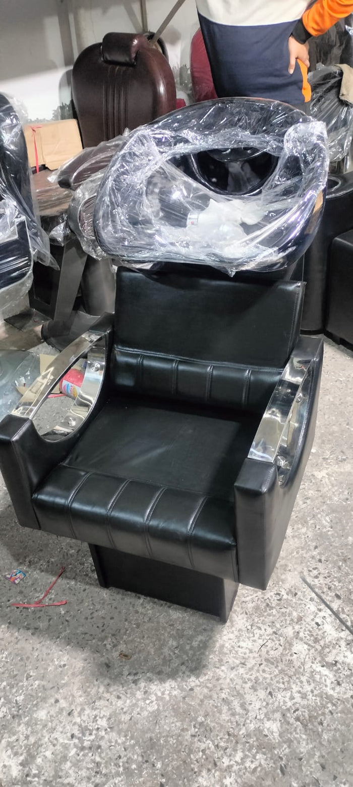 Aero-Stream Professional Shampoo Station – Chrome Orbit Edition