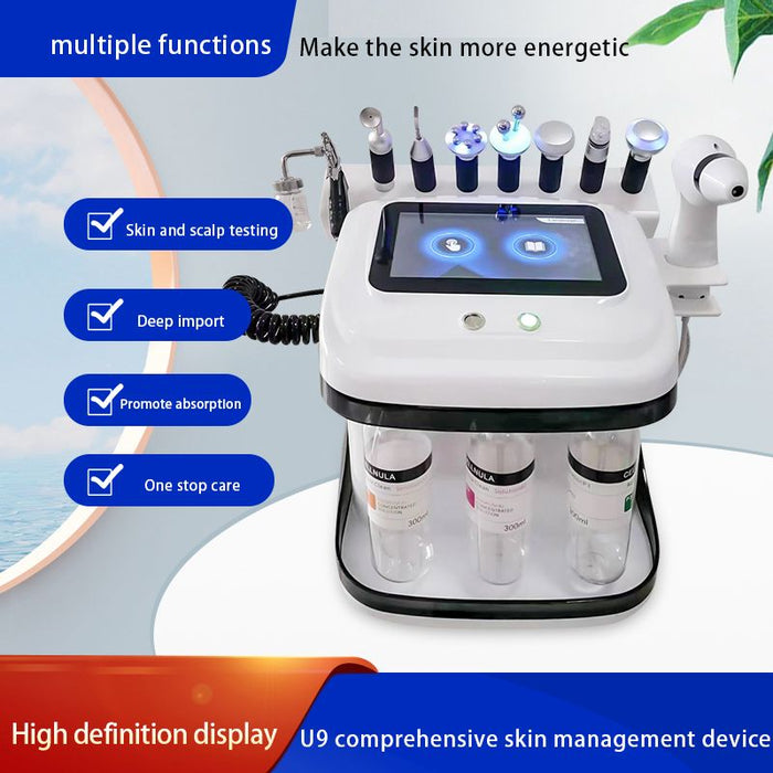 9-in-1 Professional Hydra Facial Machine | Essential Skin Resurfacing & Glow Station