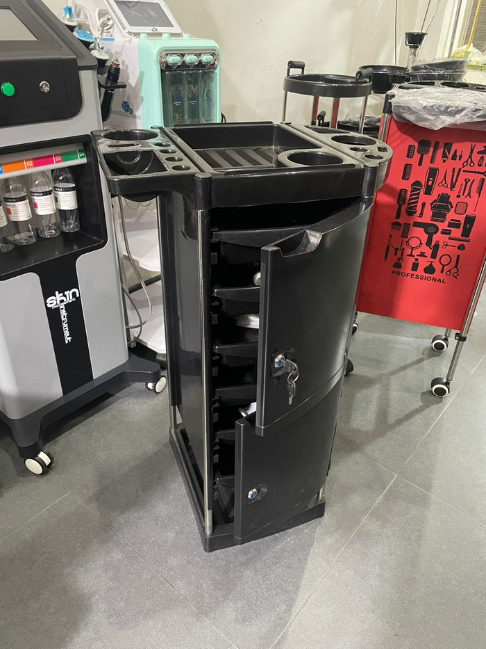 Lockable Rolling Salon Trolley